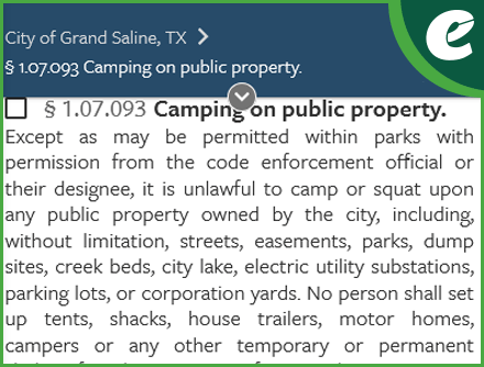 Sample Legislation