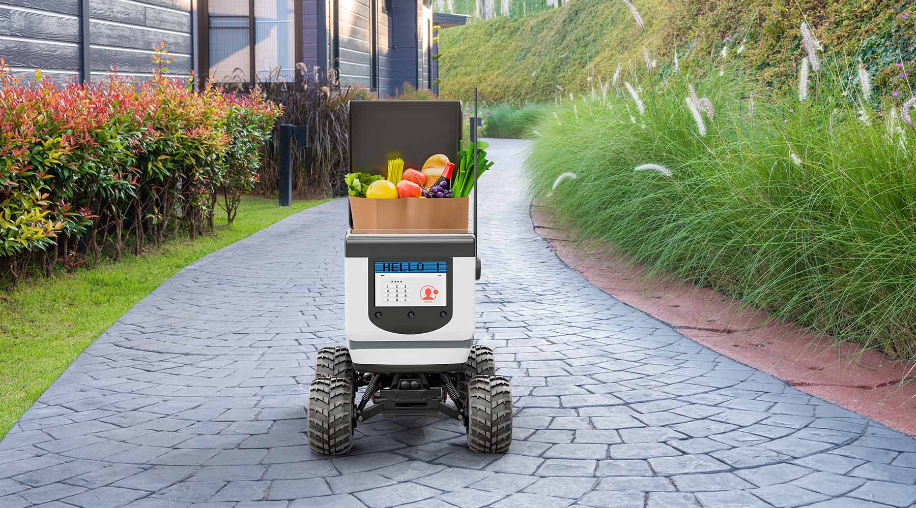 Clearance autonomous robot delivery Store