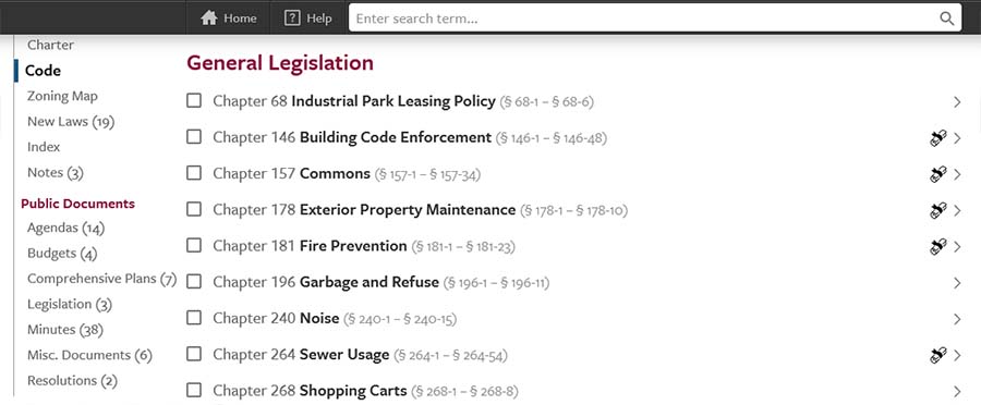 eCode360's New Laws: See when codes change - General Code