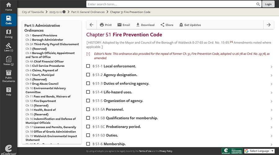 eCode360 New Interface